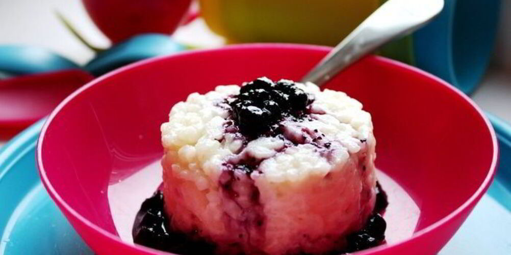 Рецепт черничного рисового пудинга