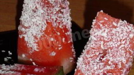 Десерт из арбуза