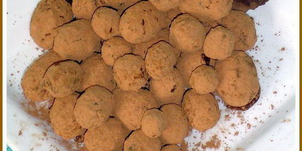 Рецепт десерта из винограда и шоколада трюфельки