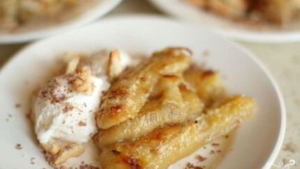 Десерт из запеченных бананов