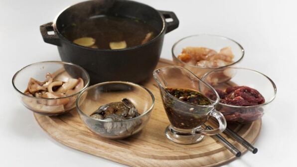 фондю из морепродуктов