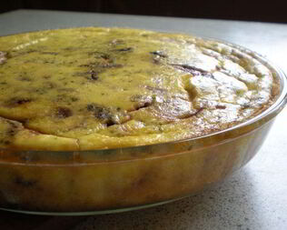 Клафути с красным луком