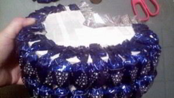 коляска из конфет