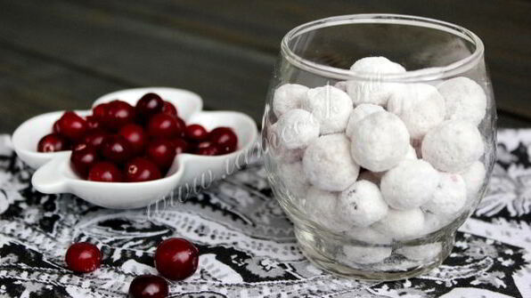 конфеты клюква в сахаре