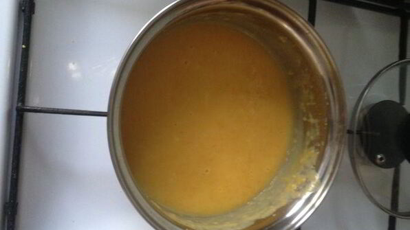 блинный тортик с кремом из апельсинов и сгущенки