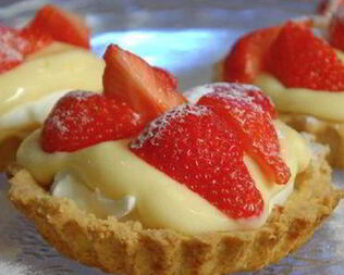 Корзинки с кремом