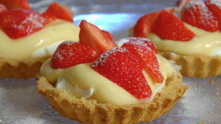 Корзинки с кремом