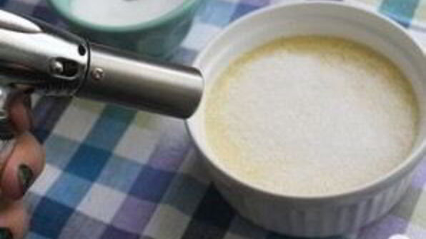 крем-брюле с лавандой и медом