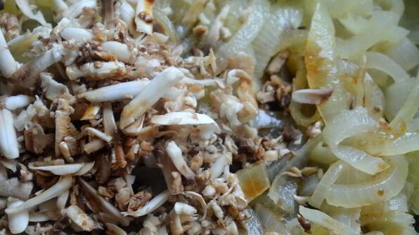 курица по-китайски с грибным кремом