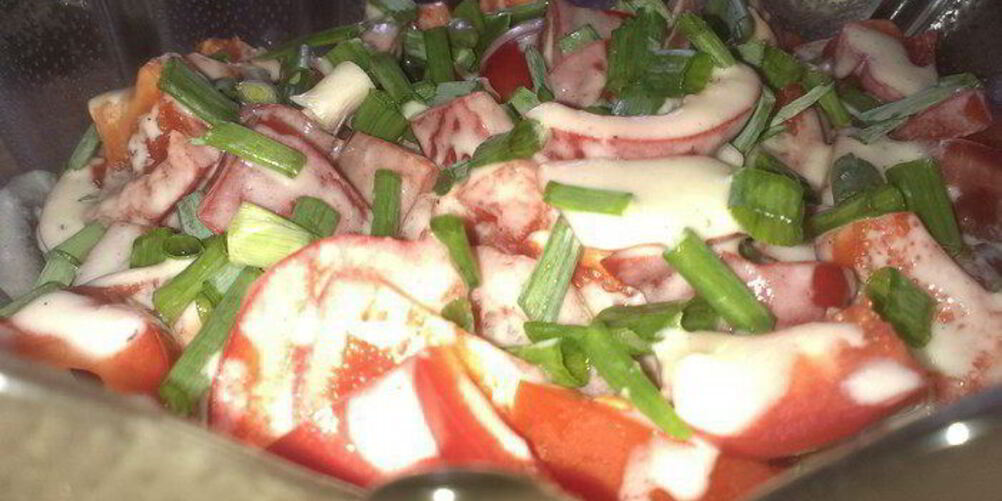 Рецепт летнего салата-крема