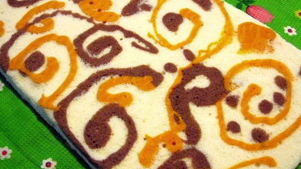 рулет бисквитный с творожным кремом