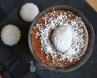 Заварной крем-пудинг без яиц