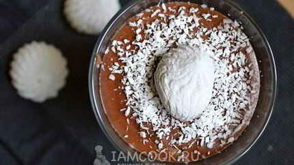 Заварной крем-пудинг без яиц