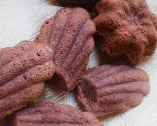 Мадленки шоколадные