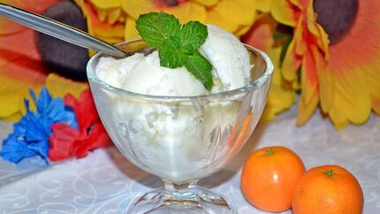 Домашнее мороженое Крем брюле