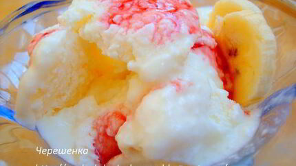 Дынно-банановое мороженое