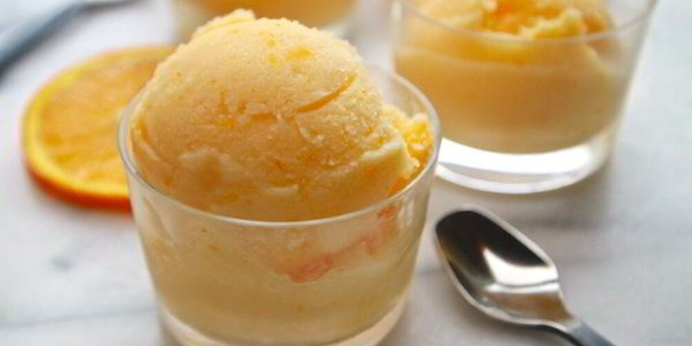 Рецепт мандаринового мороженого на молоке
