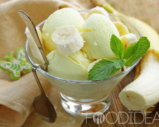 Мороженое из банана и молока