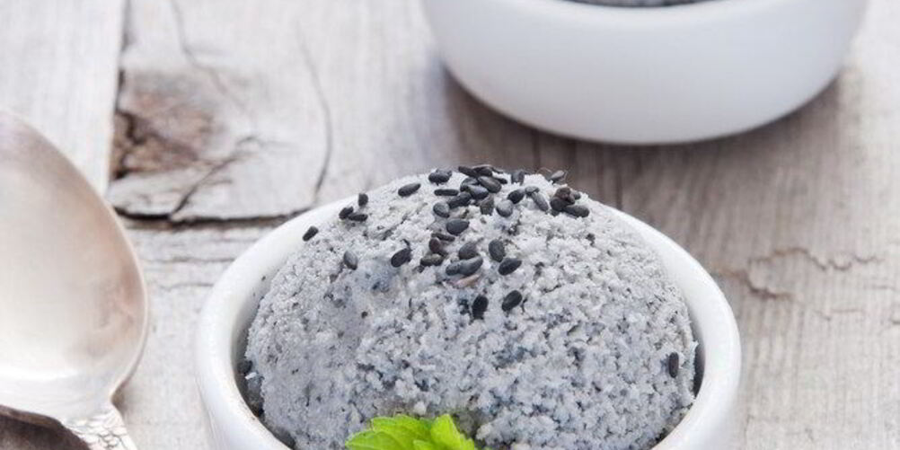 Рецепт мороженого из черного кунжута