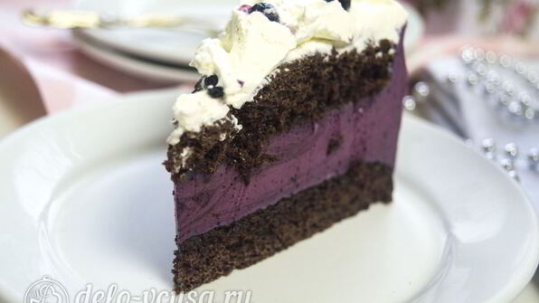 черничный муссовый торт