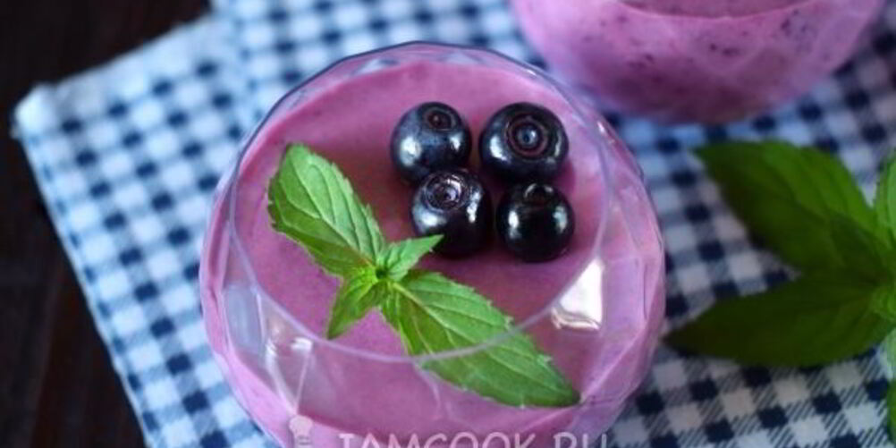 Рецепт десерта черничного мусс