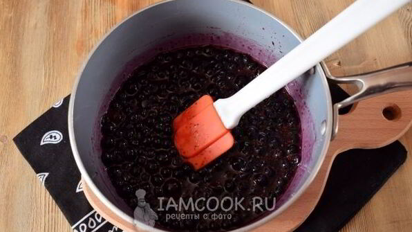 десерт черничный мусс