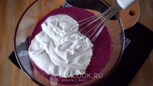 десерт черничный мусс