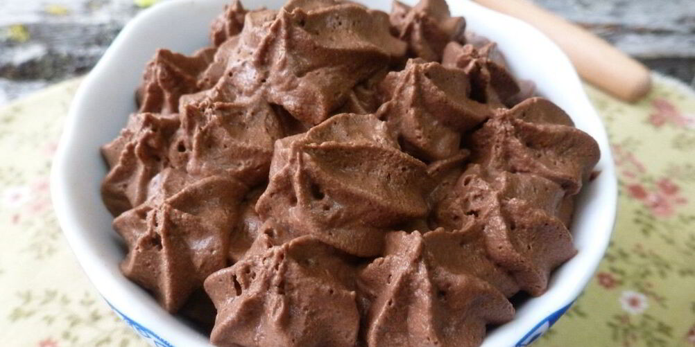 Рецепт крема-мусса из шоколада и воды