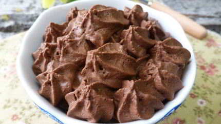 Крем-мусс из шоколада и воды