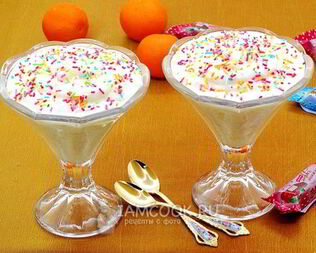 Мусс из консервированных ананасов