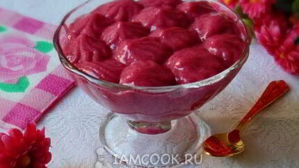 Мусс из малины и ежевики