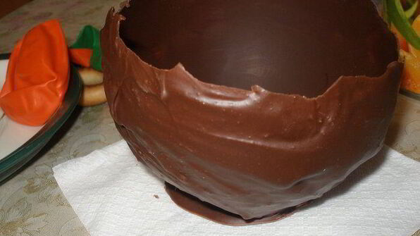 пасхальные шоколадные яйца с творожным муссом