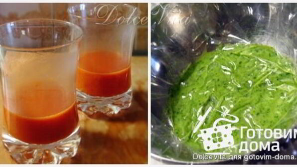 праздничная закуска капрезе-мусс