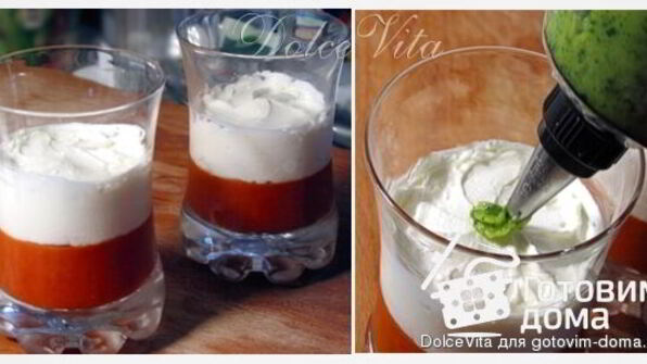 праздничная закуска капрезе-мусс