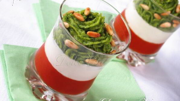 праздничная закуска капрезе-мусс