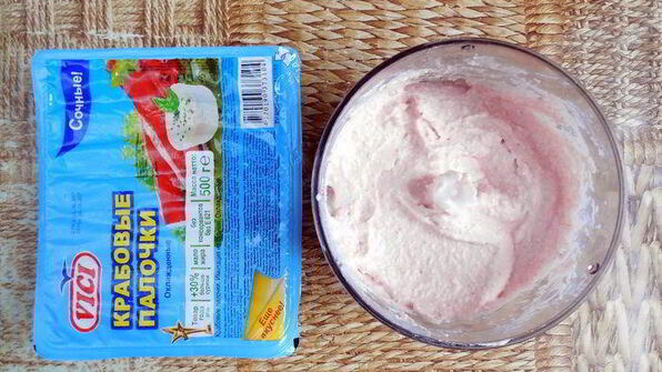 шарлотт с крабовым муссом