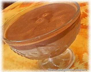 Шоколадный мусс из молока