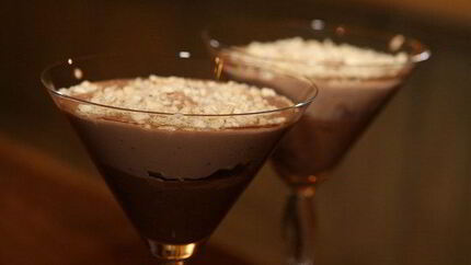 Шоколадный мусс с фундуком