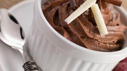 Шоколадный мусс со стружкой