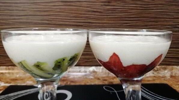 нежный рисово-творожный десерт