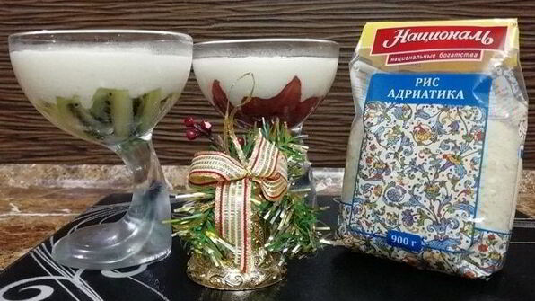 нежный рисово-творожный десерт