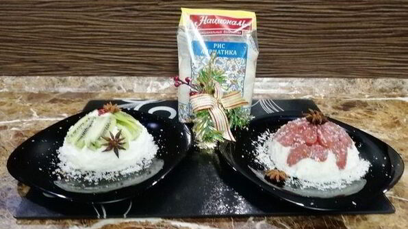 нежный рисово-творожный десерт