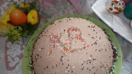 Кулич шоколадный на желтках