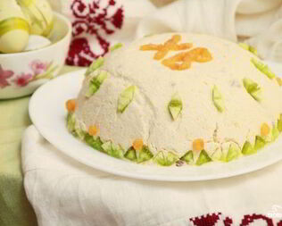 Пасха со сметаной и маслом