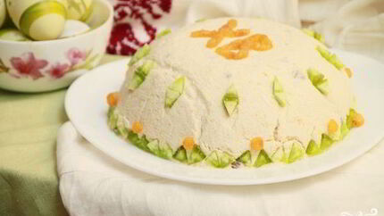 Пасха со сметаной и маслом