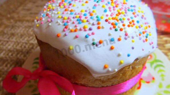 пасхальный кулич творожный с творогом