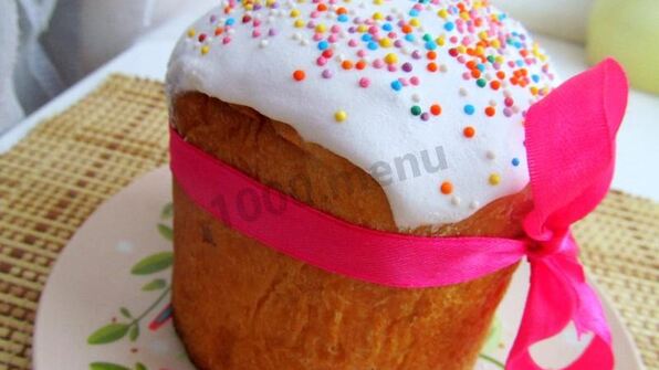 пасхальный кулич творожный с творогом