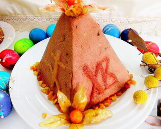 Шоколадная заварная пасха