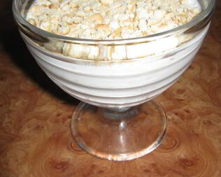 Сметанное желе с бананами