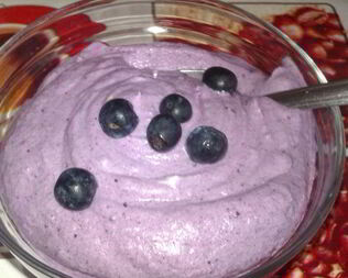 Черничное суфле